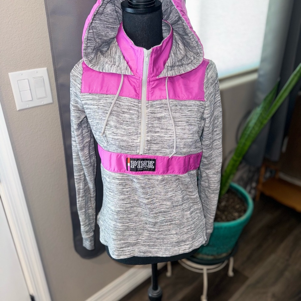 Victoria's Secret PINK Gray and Pink Pullover